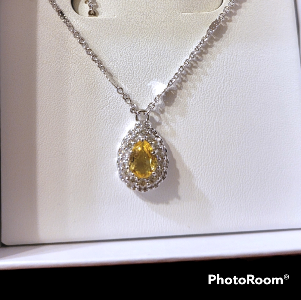 NIB Citrine necklace RBP3033